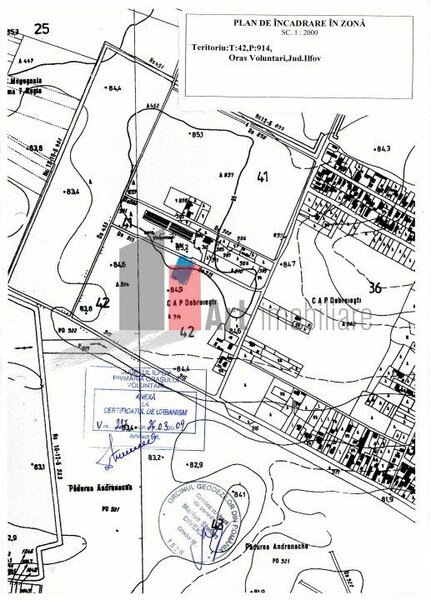 Matei Milo, teren intravilan.