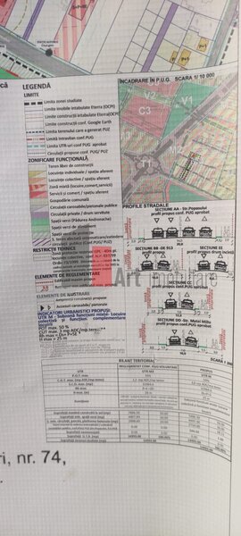 Matei Milo, teren intravilan.