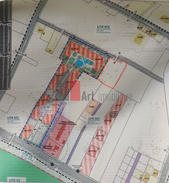 Matei Milo, teren intravilan.